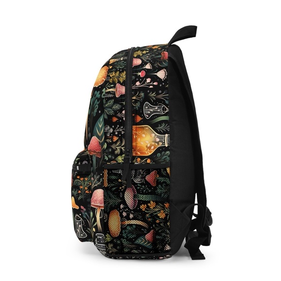 Dark Forest Waferproof Fabric Backpack | Witchy Tinctures, Potions & Foliage - Picture 3 of 5